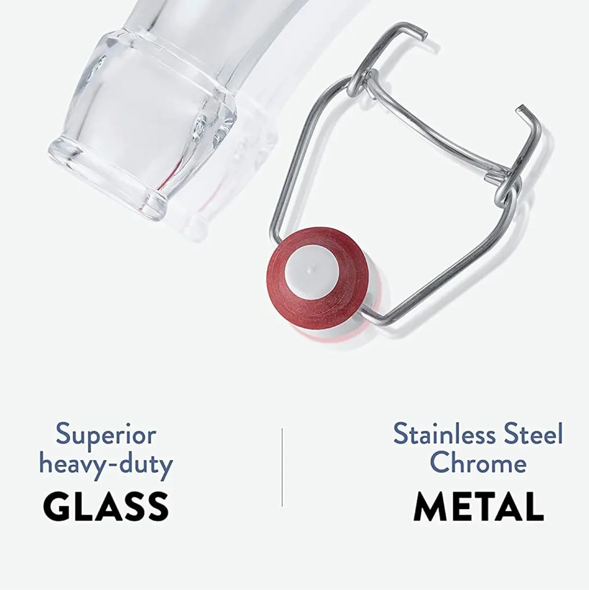 Bormioli Rocco Pocket Flask 17 oz | Leak Proof, Dishwasher Safe, Clear - view 5