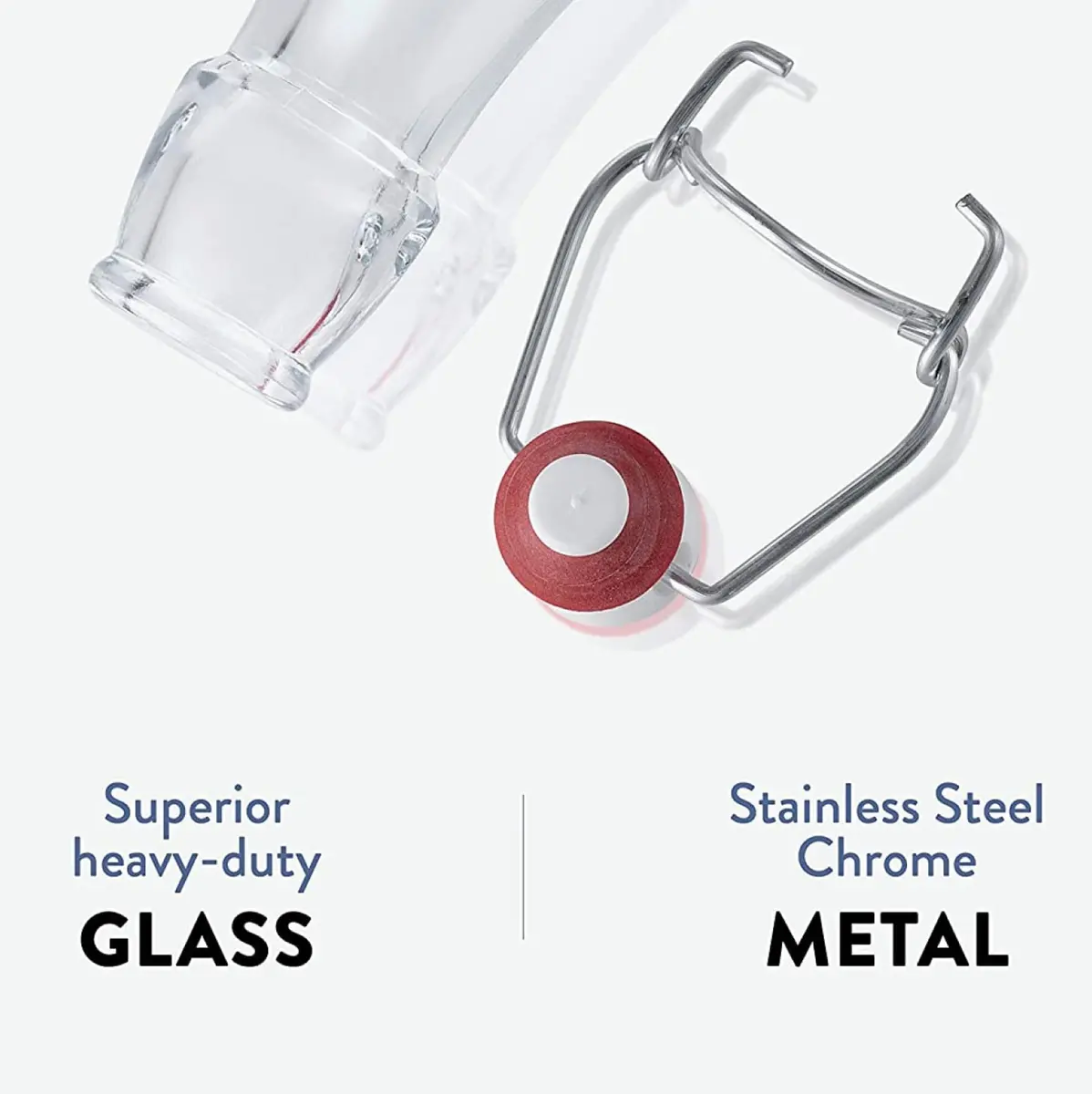 Bormioli Rocco Pocket Flask 17 oz | Leak Proof, Dishwasher Safe, Clear - view 6