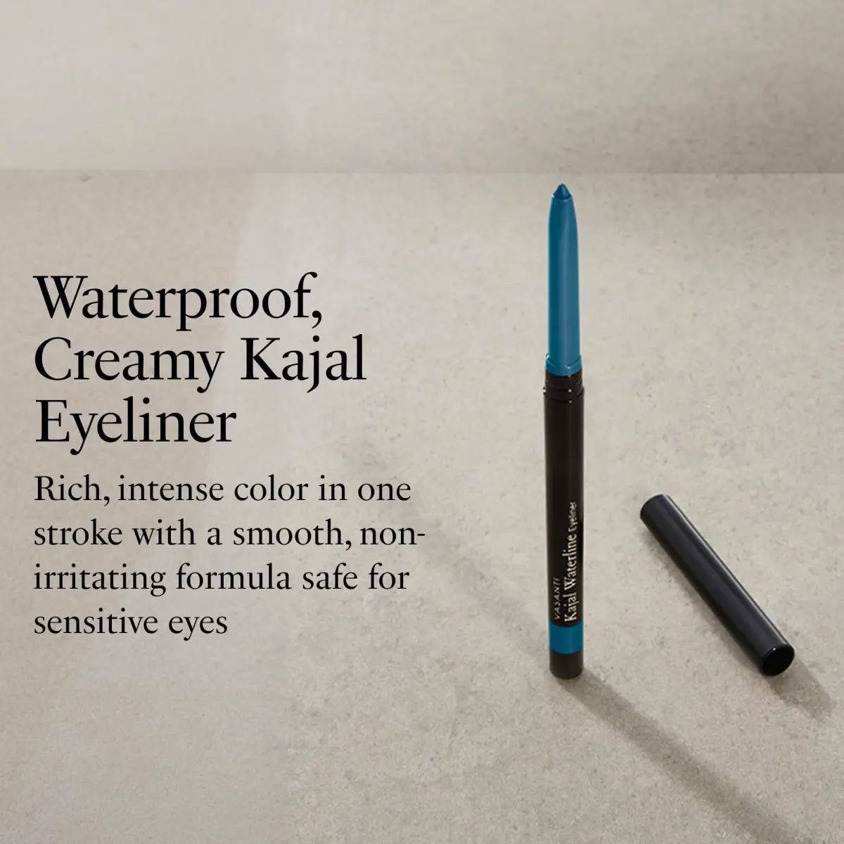 VASANTI Kajal Waterline Eyeliner Ice Blue 0.18 oz (0.005 kg) | Ophthalmologist Approved for Sensitive Eyes - view 2