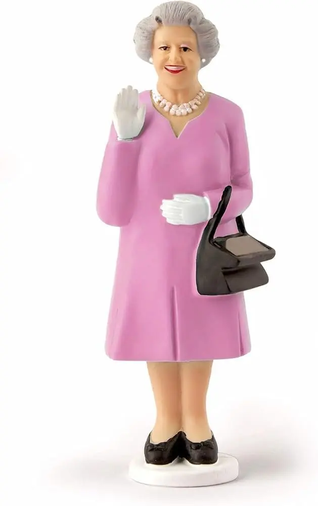 Kikkerland Solar Powered Waving Queen Figurine | Fun Decor for Home & Garden, Office Desk, Gift (6-1/4-inch) - view 3
