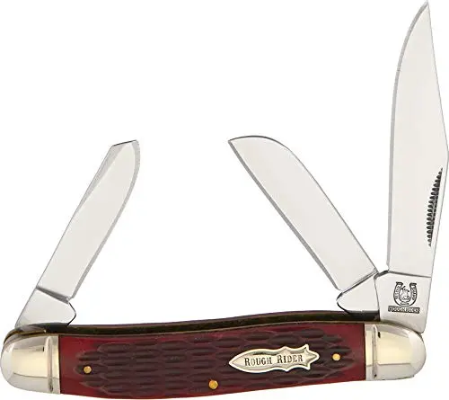 Rough Rider Stockman Knife 3.9in | Multi-blade, Stainless Steel, Bone Handle - view 2