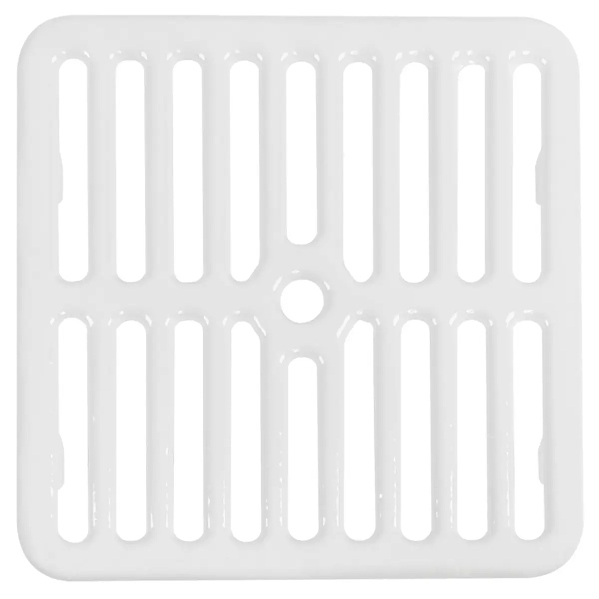 GSW Cast Iron Porcelain Floor Sink Top Grate with Ceramic Surface 9-⅜” x 9-⅜” | Perfect for Restaurant & Bar (Full Size) - main product image