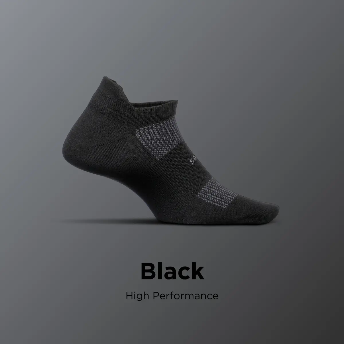 Feetures High Performance Ultra Light No Show Tab Socks, Black, Large | Supportive, Moisture-Wicking, Ankle Fit - view 2