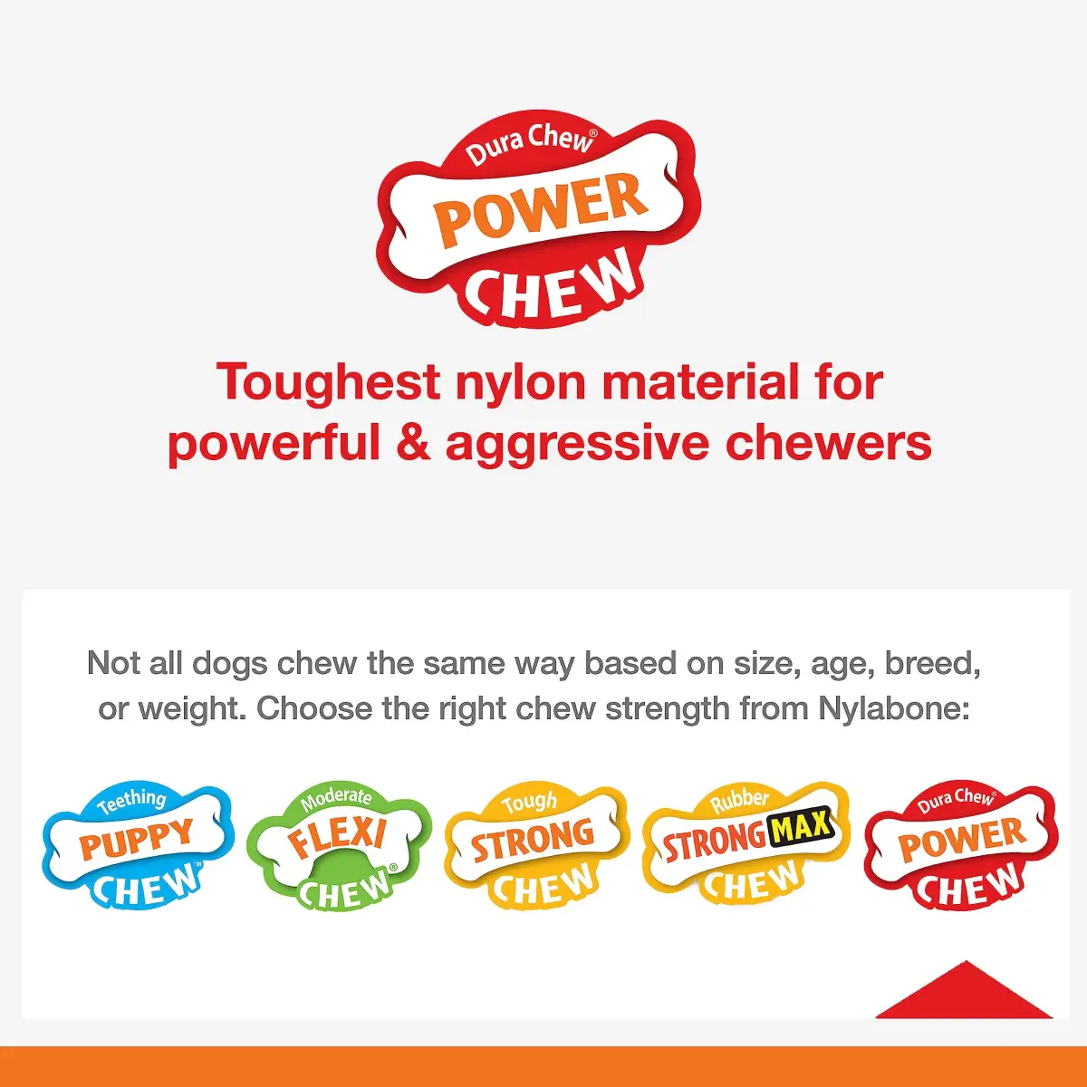 Nylabone Textured Ring Power Chew Toy for X-Large Dogs 50+ lbs | Durable Nylon Chew Toy for Aggressive Chewers - view 4