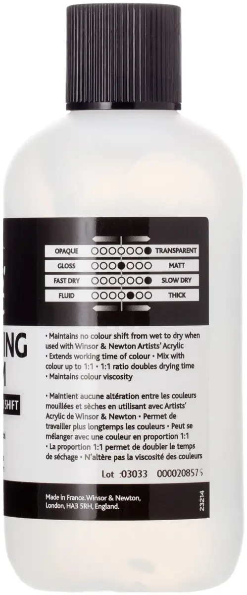 Winsor & Newton Professional Acrylic Slow Drying Medium 125ml (4.2 Fl Oz) | Extends Acrylic Drying Time - view 2