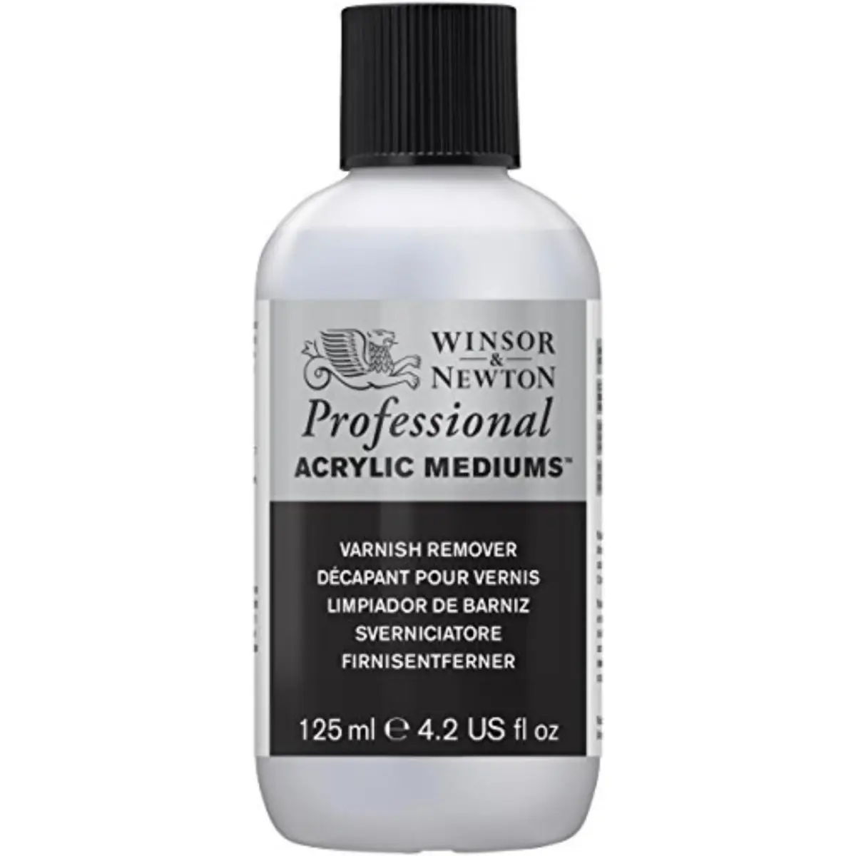 Winsor & Newton Professional Acrylic Varnish Remover 125ml (4.2 fl oz) | Safely Removes Varnish Without Damaging Paintings - main product image
