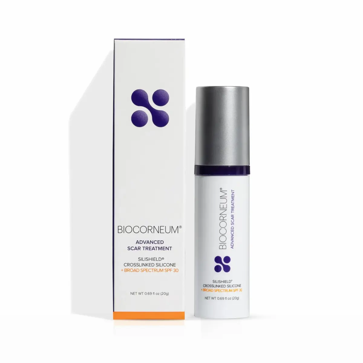 BIOCORNEUM Silicone Scar Gel with SPF 30, 20g (0.69 Fl Oz) | Advanced Scar Treatment with Sun Protection - main product image