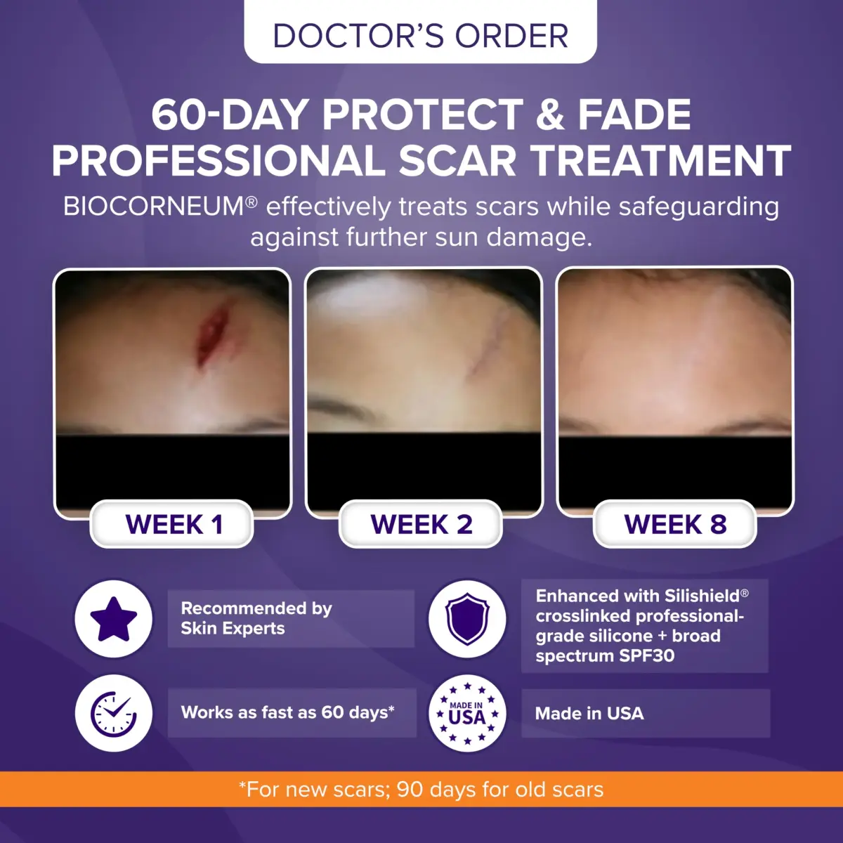 BIOCORNEUM Silicone Scar Gel with SPF 30, 20g (0.69 Fl Oz) | Advanced Scar Treatment with Sun Protection - view 2