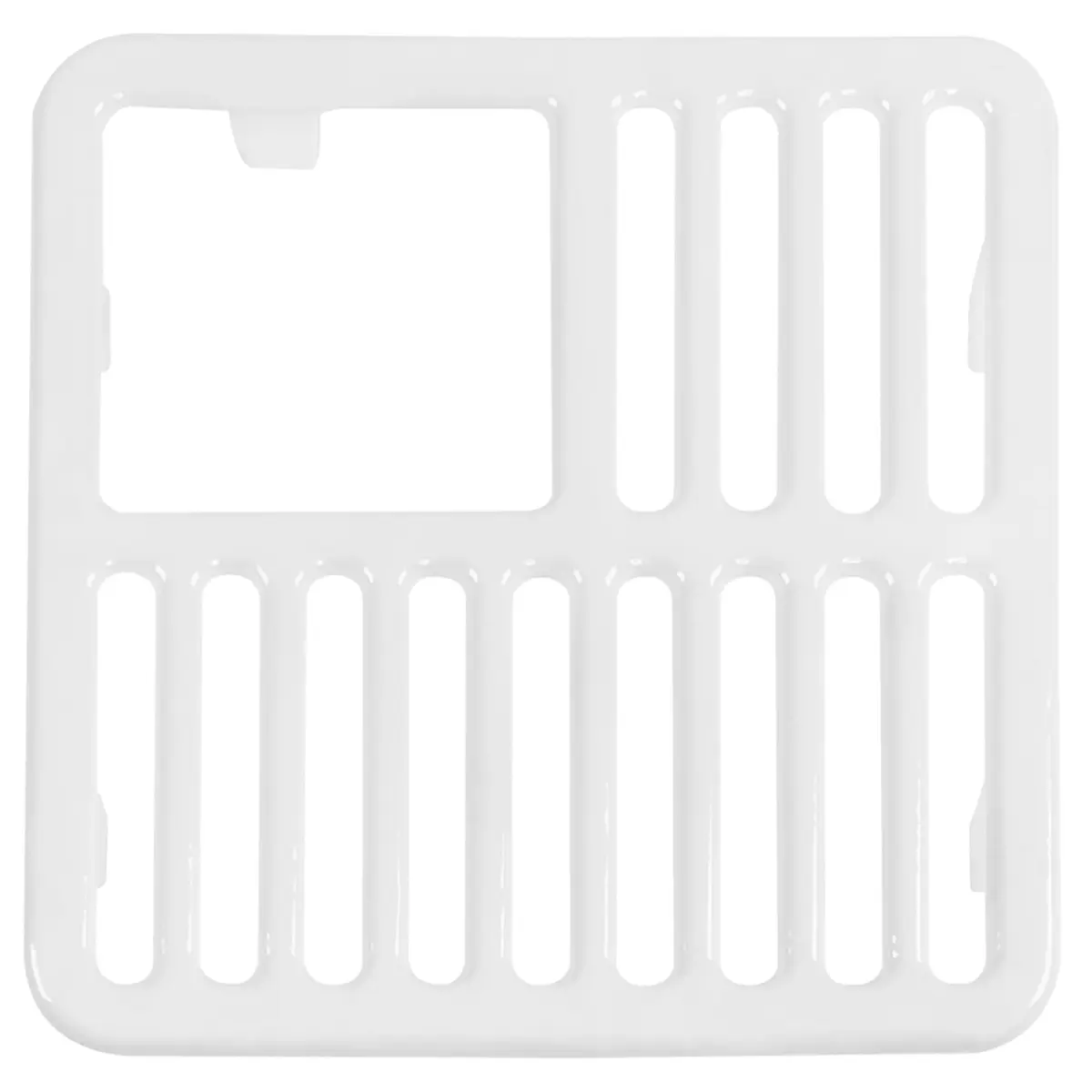 GSW Cast Iron Porcelain Floor Sink Top Grate with Ceramic Surface 9-⅜” x 9-⅜” | Perfect for Restaurant & Bar - main product image