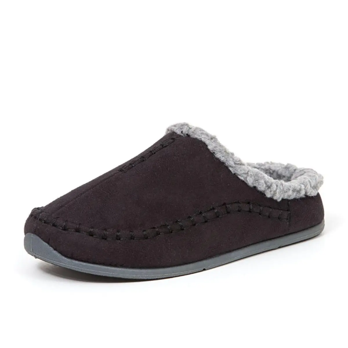 Deer Stags Unisex Nordic Microsuede Slipper / Black / Men's 7 US / Medium | Cozy Indoor-Outdoor Comfort with SUPRO Padding - main product image