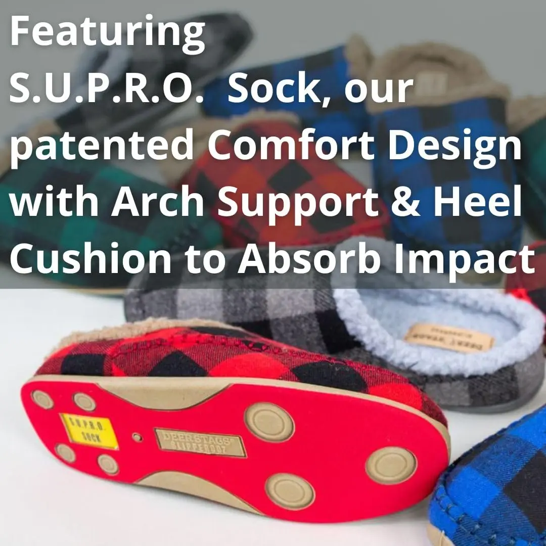 Deer Stags Unisex Nordic Microsuede Slipper / Chestnut / Men's 8 US | Cozy Indoor-Outdoor Comfort - view 5