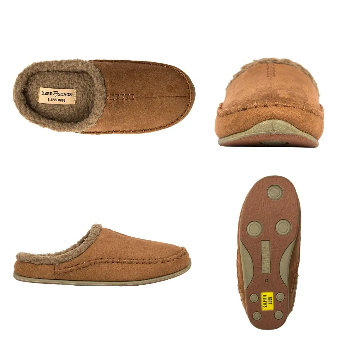 Deer Stags Unisex Nordic Microsuede Slipper / Chestnut / Men's 11 US / Medium | Cozy Indoor-Outdoor Comfort - view 3