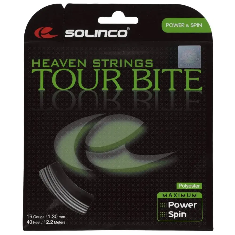 Solinco Tour Bite Tennis String Set 1.30mm (40 ft / 12.2m) | High Spin & Power Co-Polyester - main product image