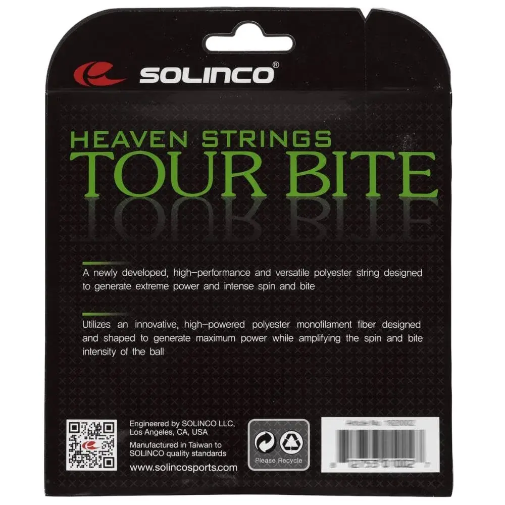 Solinco Tour Bite Tennis String Set 1.30mm (40 ft / 12.2m) | High Spin & Power Co-Polyester - view 3