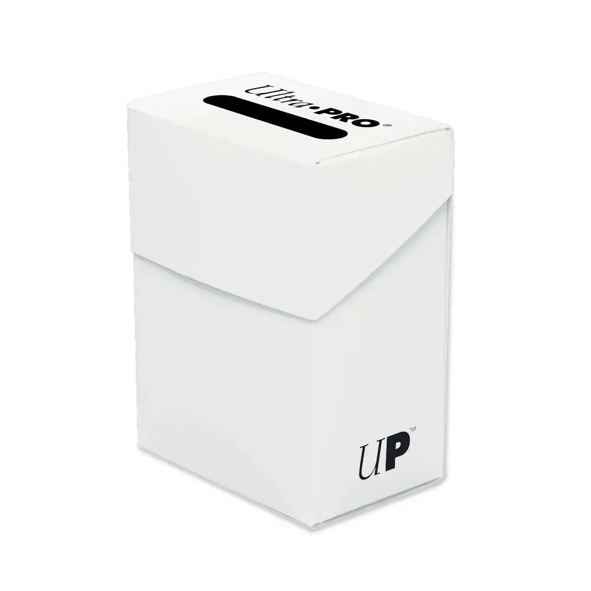 Ultra Pro Solid White Deck Box | Stores 80 Cards in Sleeves - main product image