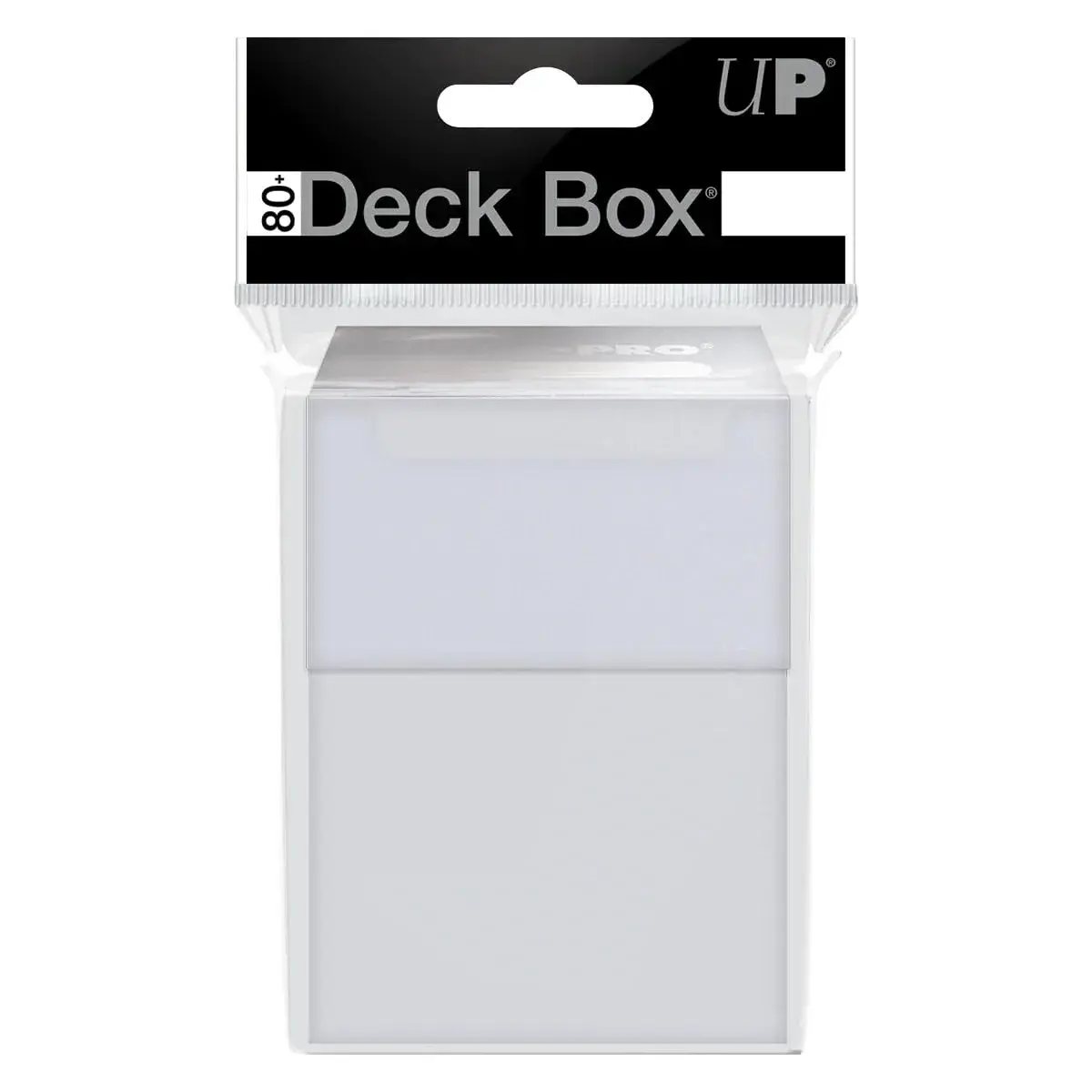 Ultra Pro Solid White Deck Box | Stores 80 Cards in Sleeves - view 3