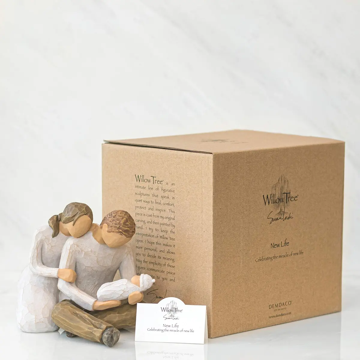 Willow Tree New Life, Sculpted Hand-Painted Figure | Celebrates New Beginnings, Family & Love - view 5