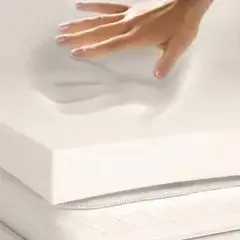 Memory Foam Solutions Full Mattress Topper 2 Inch Thick | Supportive, Gel-Like Feel, Made in USA - view 5