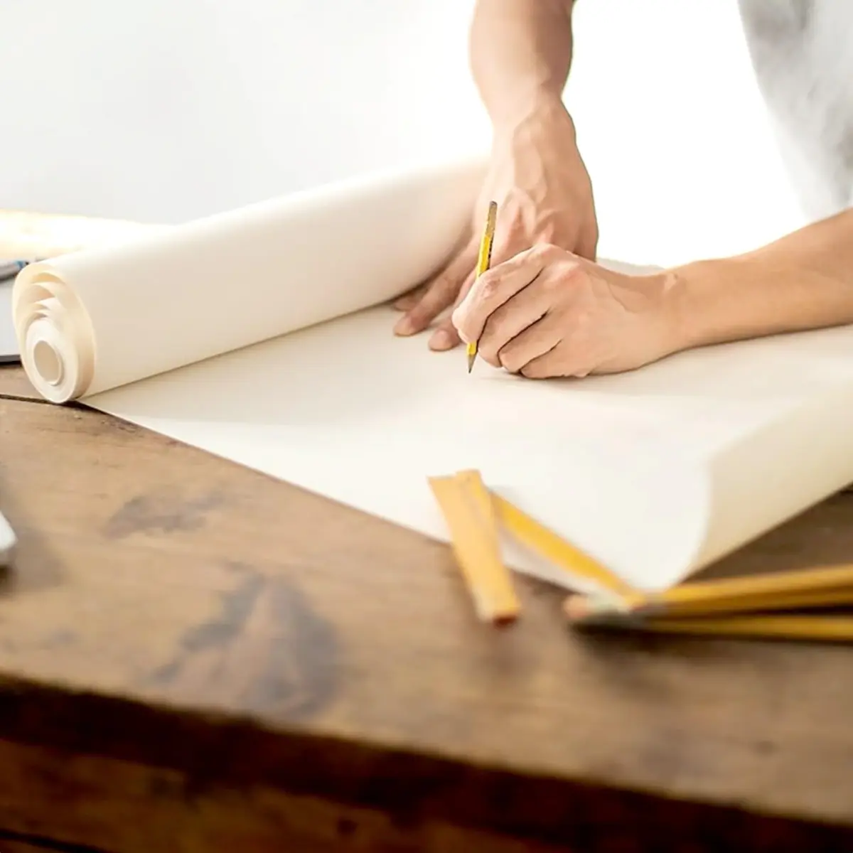 School Smart Butcher Kraft Paper Roll 36" x 1000' | Heavyweight Art & Food Use (120 chars) - view 2