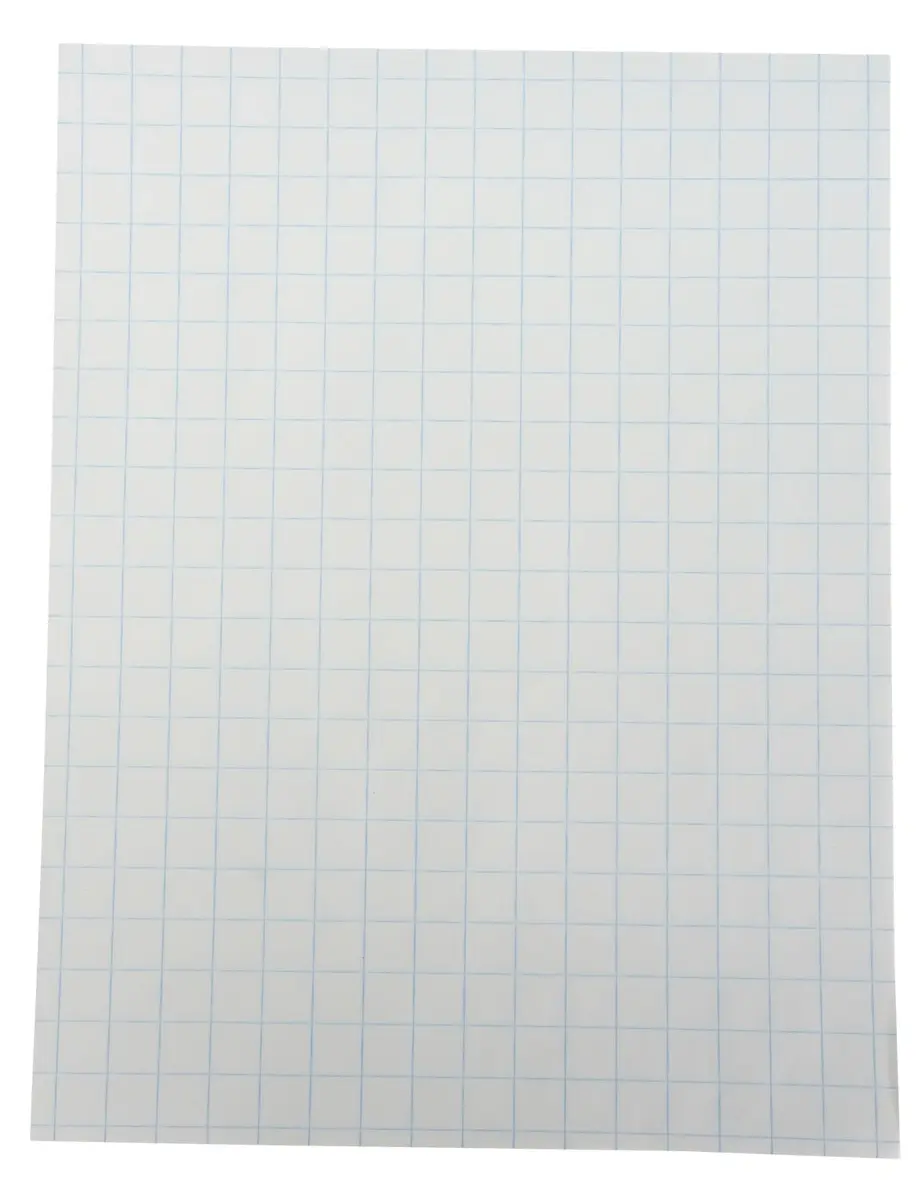 School Smart Double Sided Graph Paper 8-1/2 x 11 Inches | 1/2 Inch Rule, White, Pack of 500 - main product image