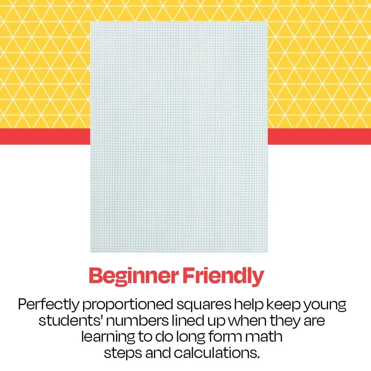 School Smart Double Sided Graph Paper 8-1/2 x 11 Inches | 1/2 Inch Rule, White, Pack of 500 - view 7