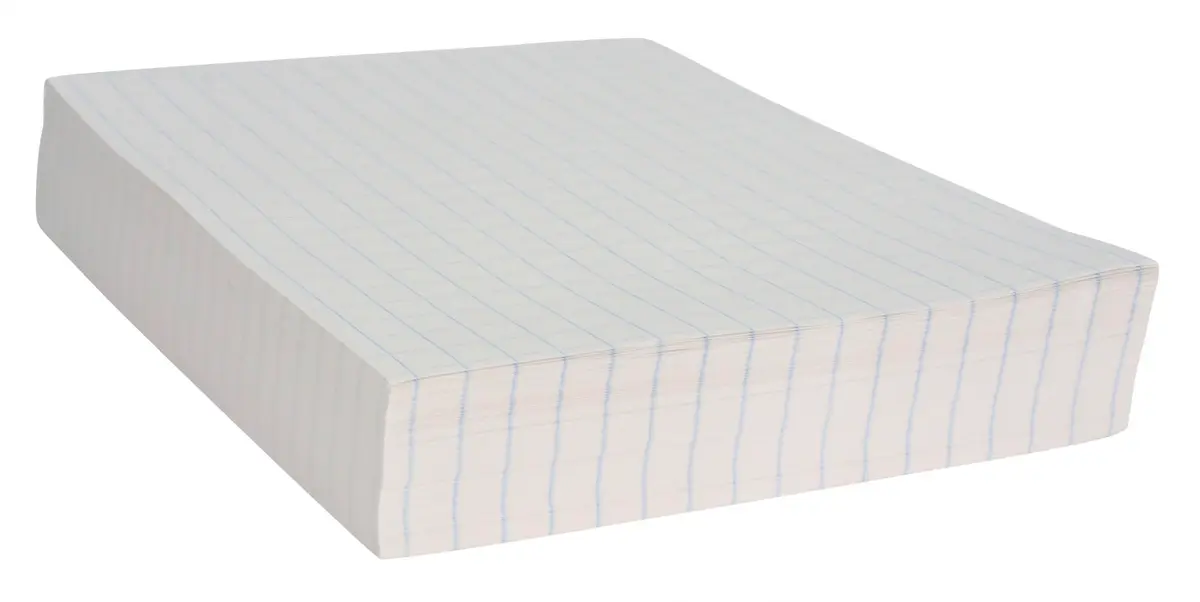 School Smart Double Sided Graph Paper 8-1/2 x 11 Inches | 1/2 Inch Rule, White, Pack of 500 - view 2