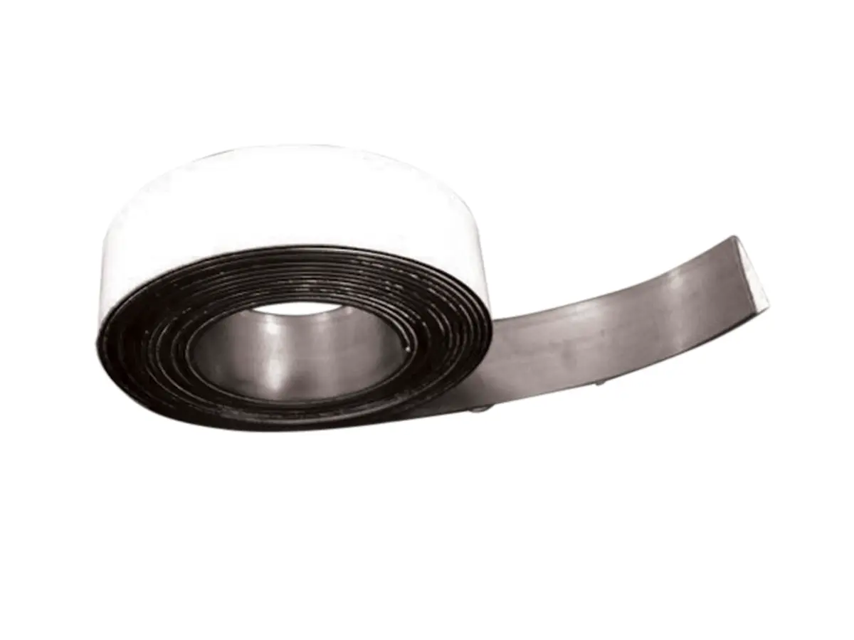School Smart Magnetic Rubber Strip 1/2 in x 10 ft | Adhesive Backed Magnetic Tape for Surfaces - main product image