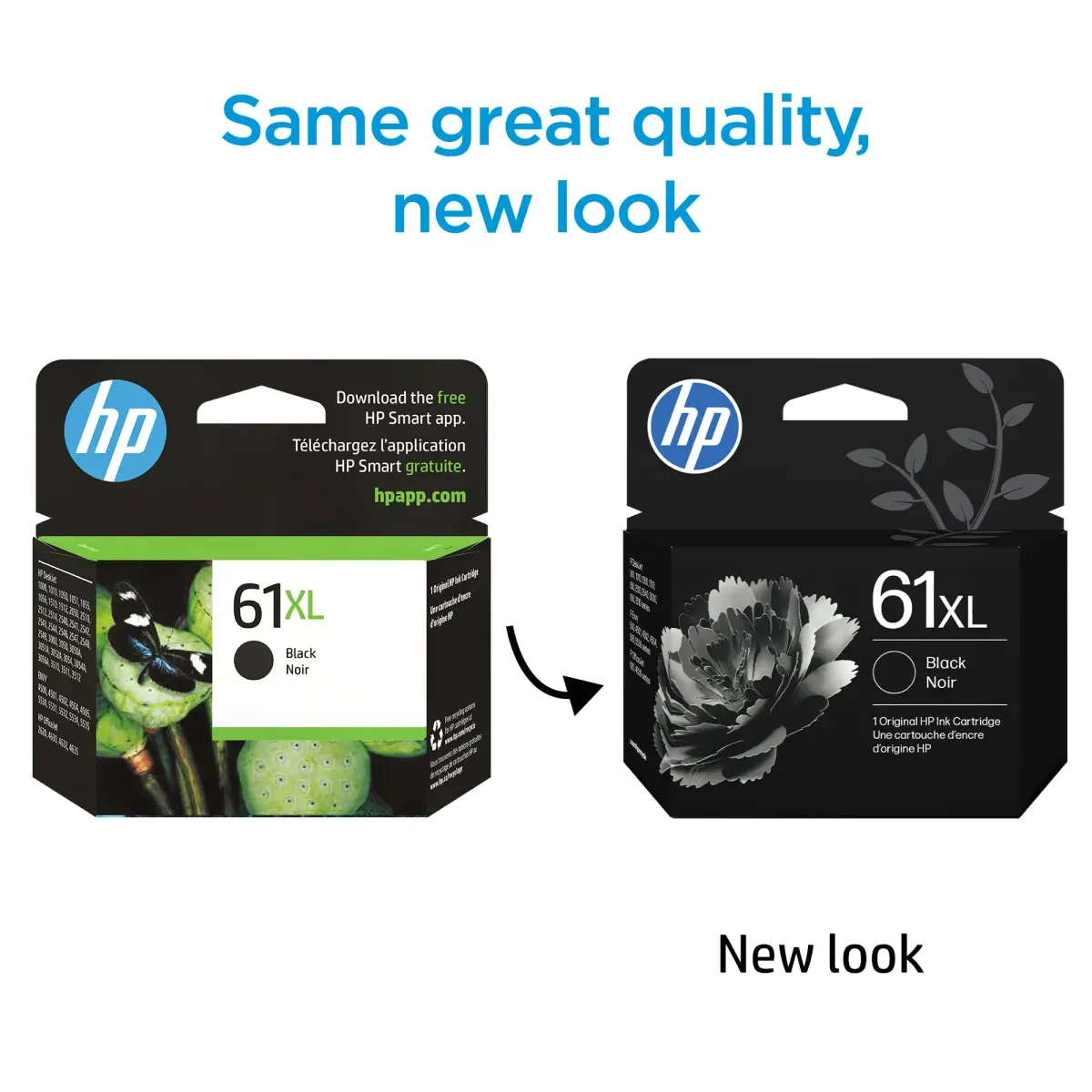 HP 61XL Black High-Yield Ink Cartridge | 430 Pages | Works with HP DeskJet, Envy, OfficeJet Printers - view 2