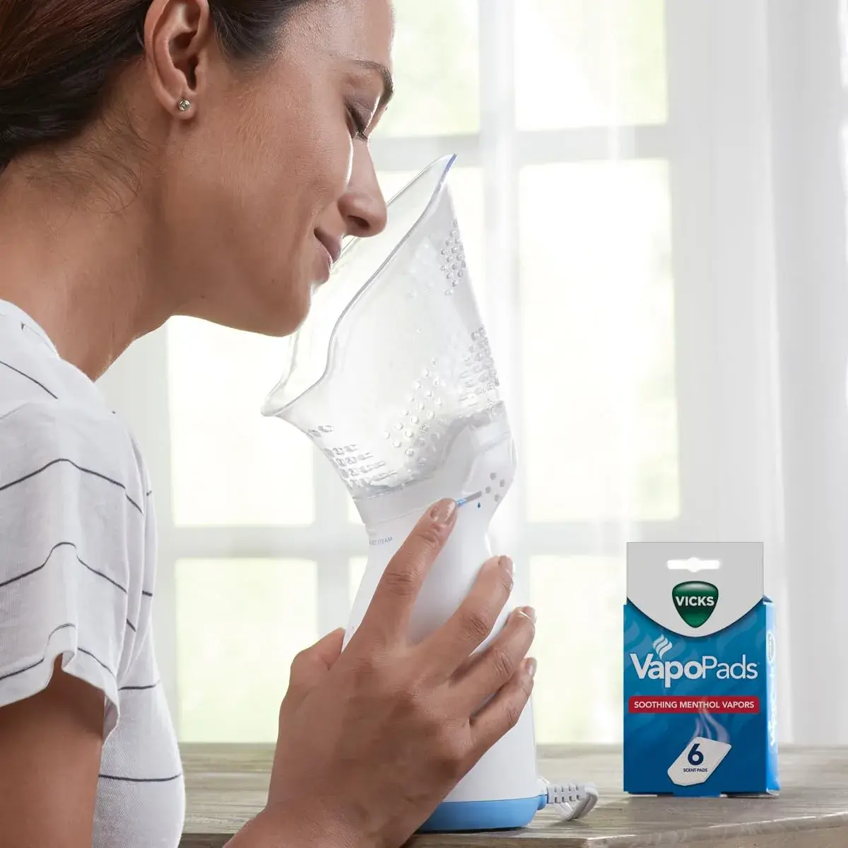 Vicks VapoPads Soothing Menthol Vapor Pads 6 Count (156 g) | Breathe Easier with 8 Hours of Comfort - view 8