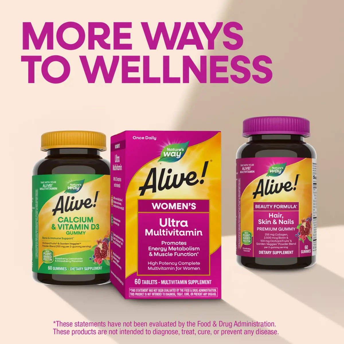 Nature's Way Alive! Women's Ultra Multivitamin 60 Count | High Potency Vitamin for Energy Metabolism & Immune Health - view 8