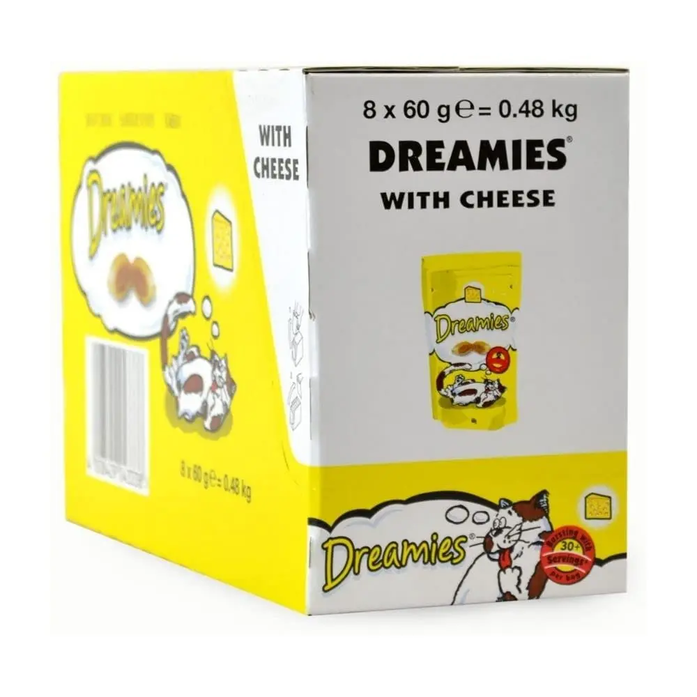 Dreamies Cheese Cat Treats 60 g | Crunchy Snack for All Cat Breeds - view 8
