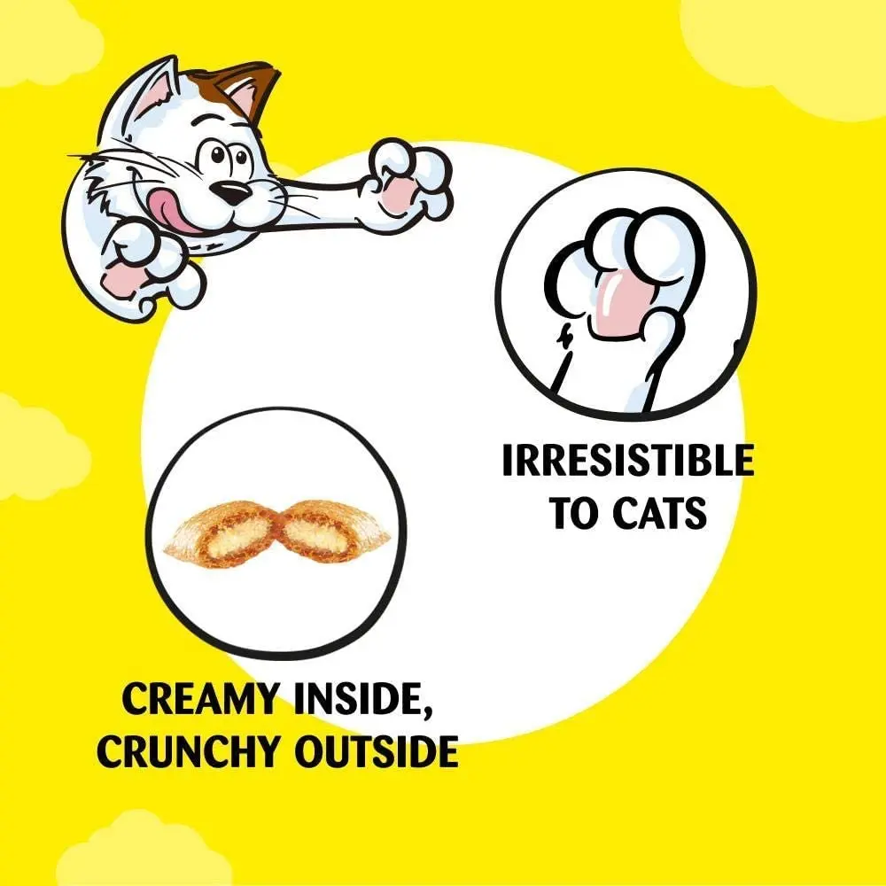 Dreamies Cheese Cat Treats 60 g | Crunchy Snack for All Cat Breeds - view 3