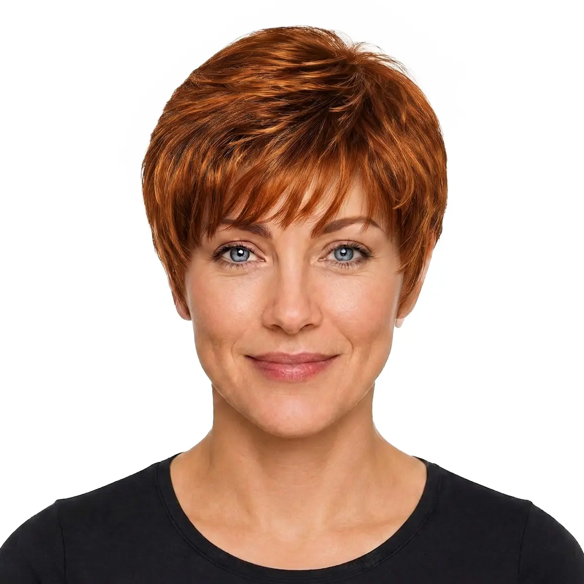 hairuwear Raquel Welch Pixie Cut Short Red Wig, WINNER | Lightweight, Natural Texture, Ready-to-Wear - main product image