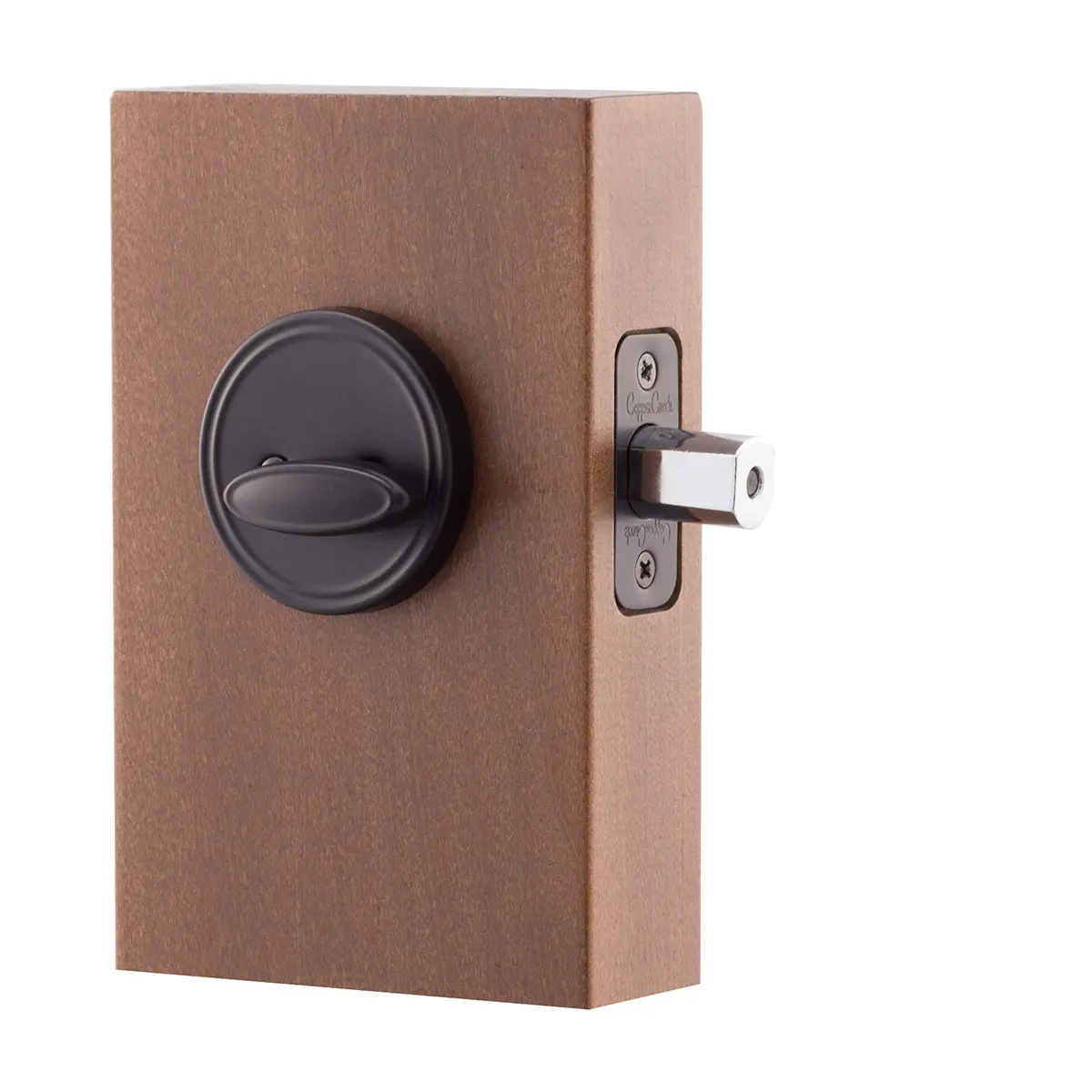 Copper Creek Single Cylinder Deadbolt Standard Size Black | ANSI Grade-3 Security - view 3