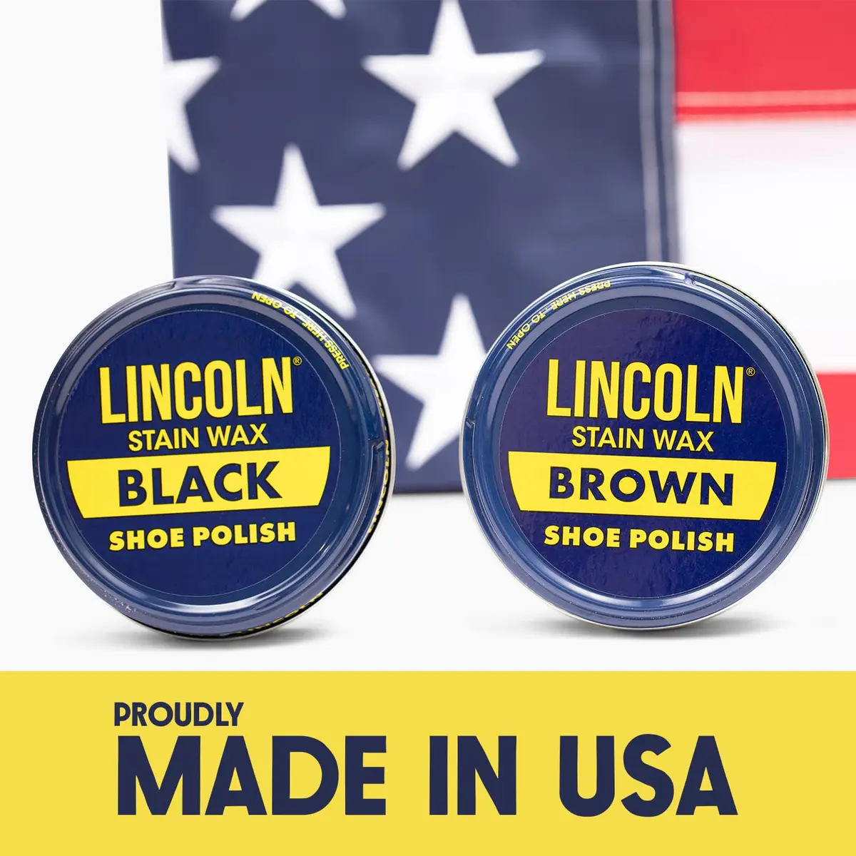 Lincoln Shoe Polish Wax - 2-1/8 oz | Made in USA Since 1925 - Light Brown - view 4
