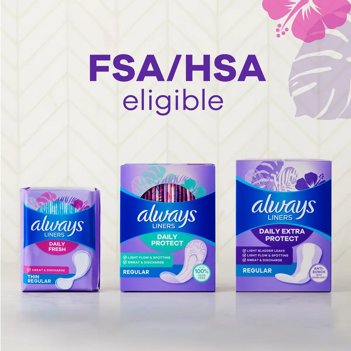 Always Panty Liners for Women Thin No Feel Protection Daily Liners Regular Unscented 162 Count | Breathable, Discreet, Light Absorbency - view 9