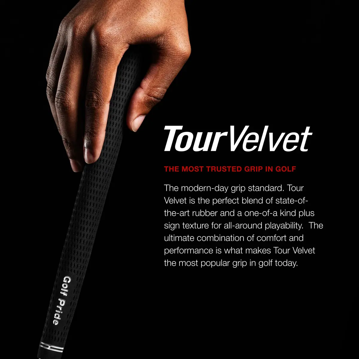 Golf Pride Tour Velvet Golf Grip, Standard, 1 Pack | Unmatched Comfort & Control - view 2
