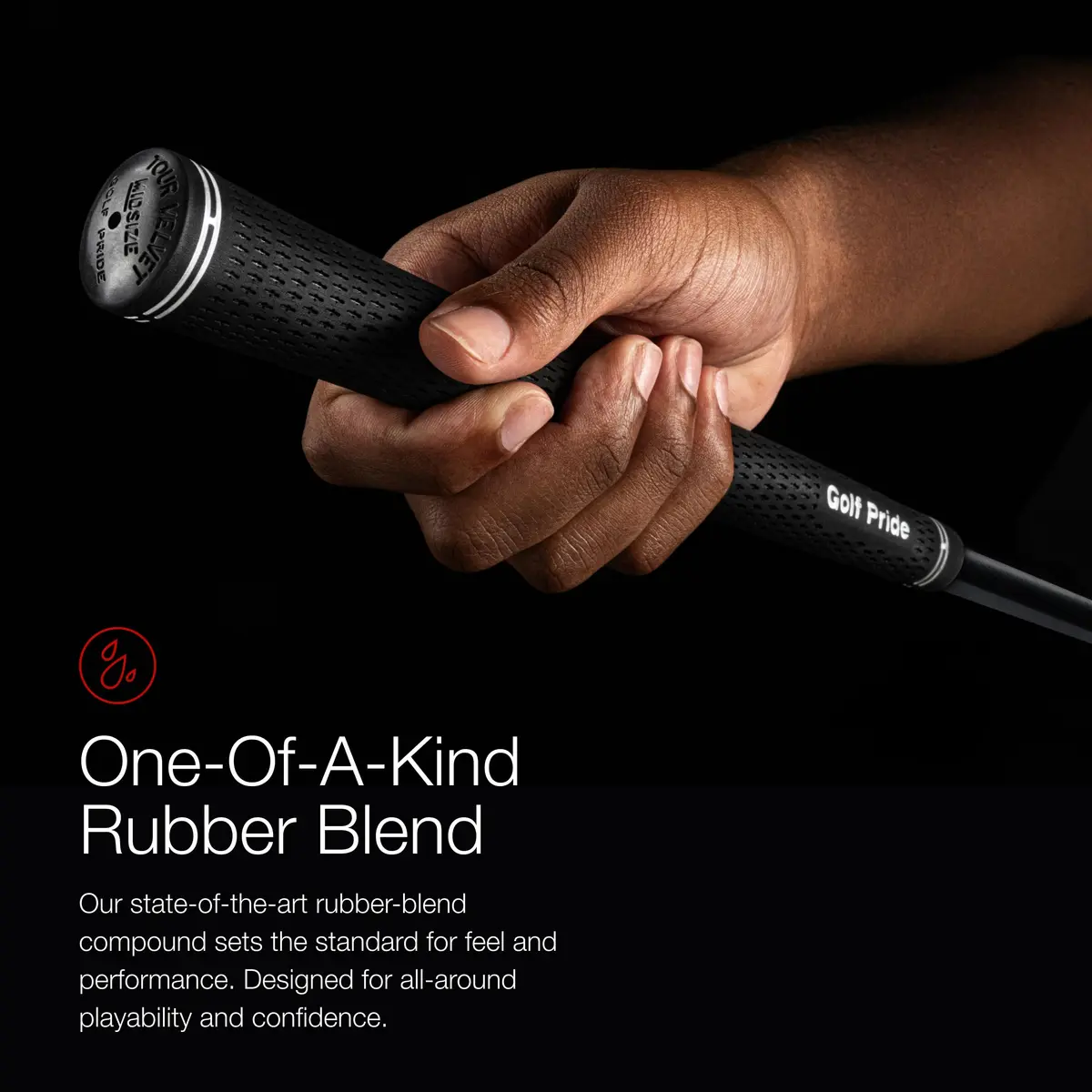 Golf Pride Tour Velvet Golf Grip, Standard, 1 Pack | Unmatched Comfort & Control - view 3