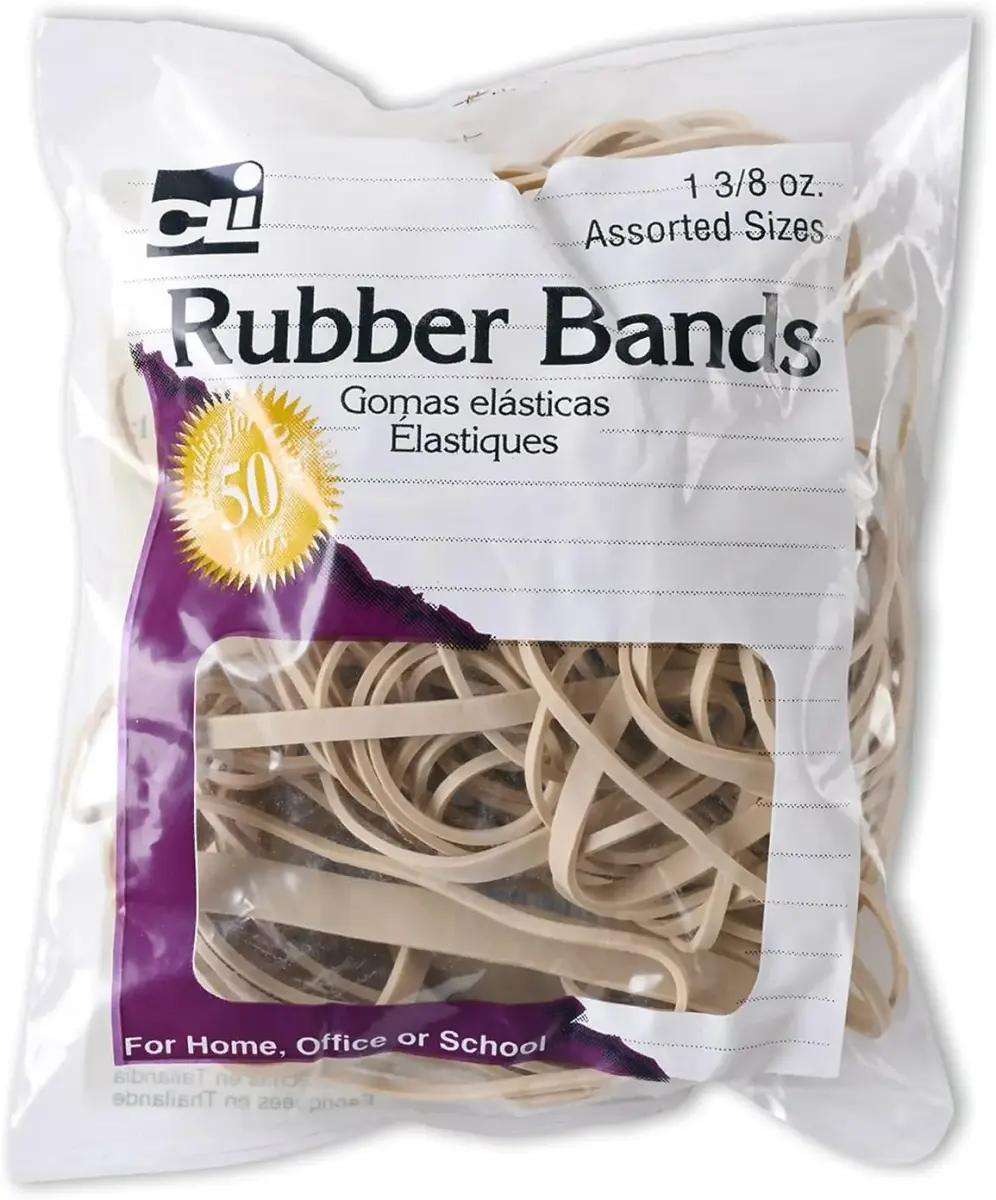 Charles Leonard Assorted Sizes Rubber Bands 1 lb (454 g) | Value Pack for Office & Home - main product image