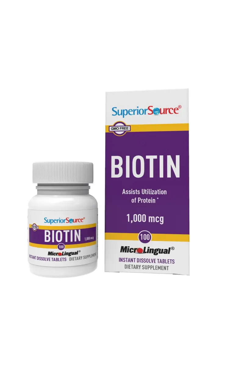 Superior Source Biotin 1,000 mcg | Sublingual Tablets for Hair & Nails Support - view 9
