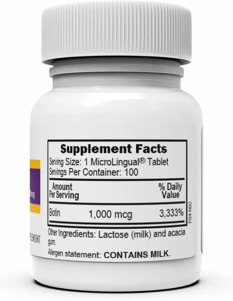 Superior Source Biotin 1,000 mcg | Sublingual Tablets for Hair & Nails Support - view 4
