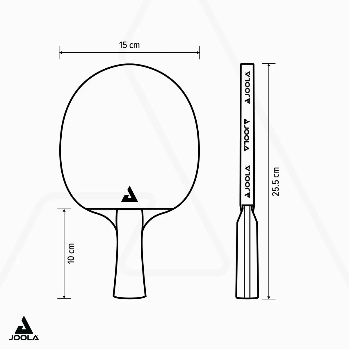 JOOLA Carbon Pro Professional Ping Pong Paddle - Racket with Carbonwood Technology & Red/Black JOOLA 4 You Rubber - Table Tennis Racket Designed for Speed (150g) - view 3