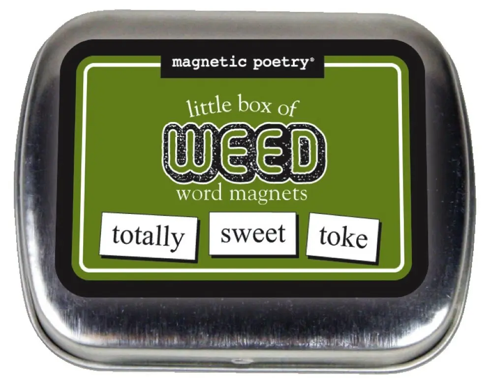 Magnetic Poetry Little Box of Weed Kit - 72 Magnetic Word Tiles | Refrigerator Poetry Magnets for Creative Writing - main product image