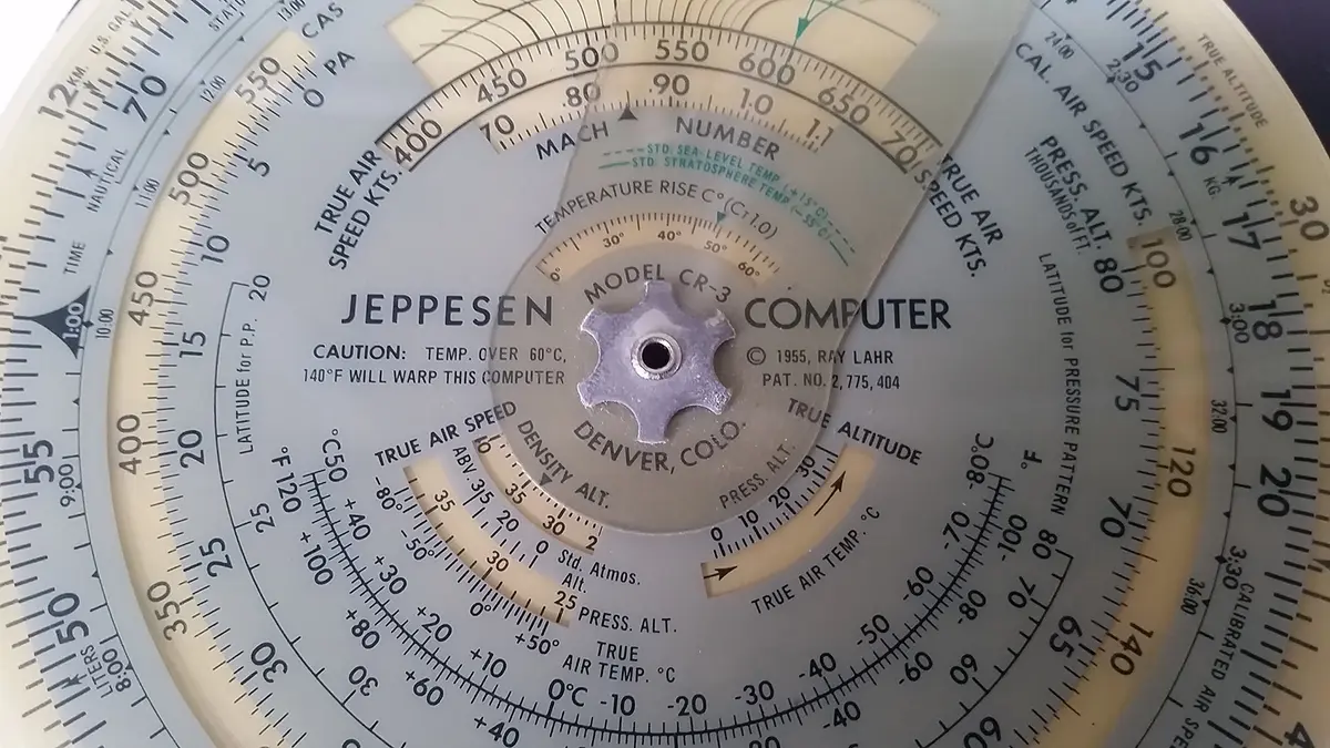 Jeppesen CR-3 Circular Computer 6" Diameter | Touchscreen GPS Navigation System - view 3
