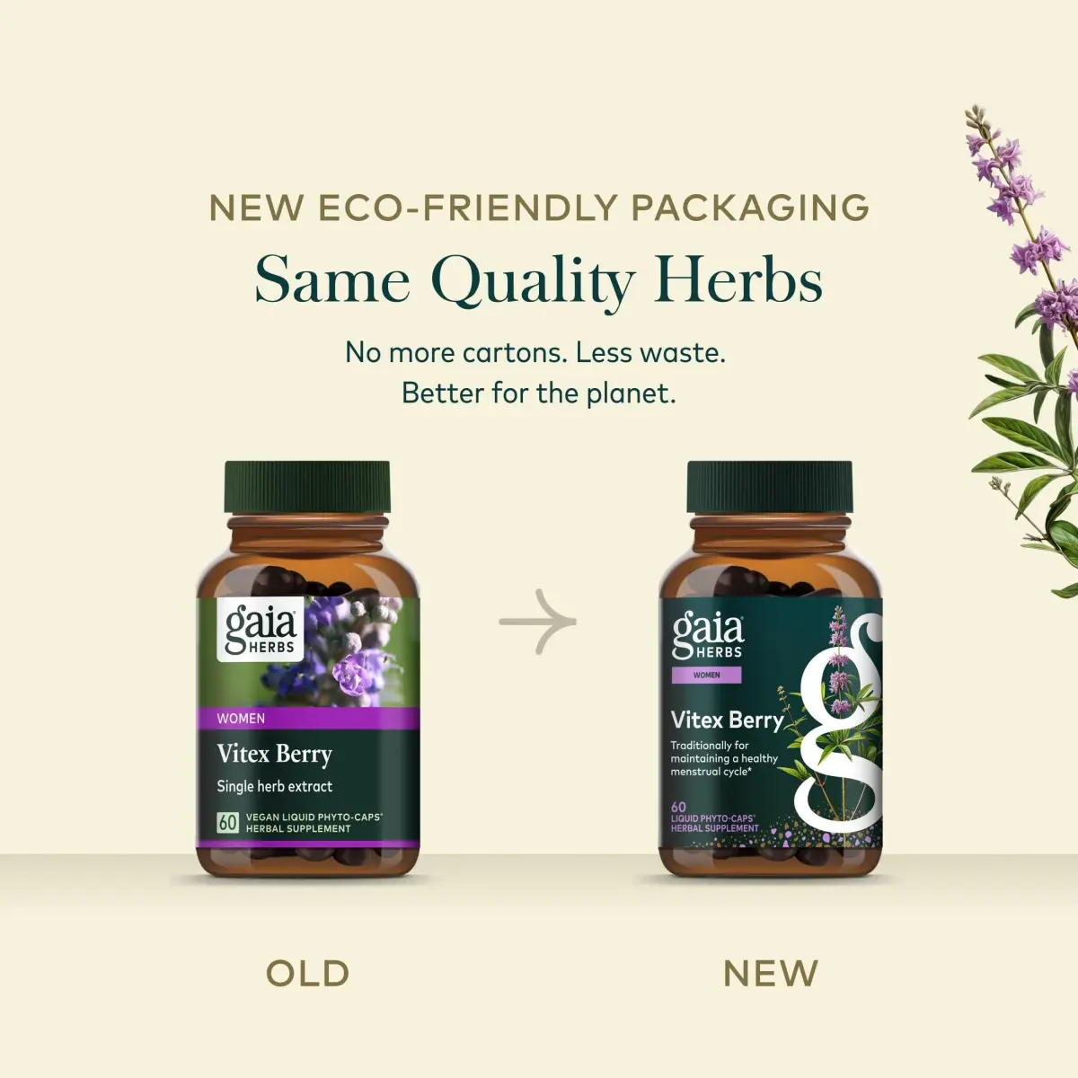 Gaia Herbs Vitex Berry Organic Chaste Tree 60 Vegan Liquid Phyto-Caps | Supports Hormone Balance & Healthy Menstrual Cycle - view 7