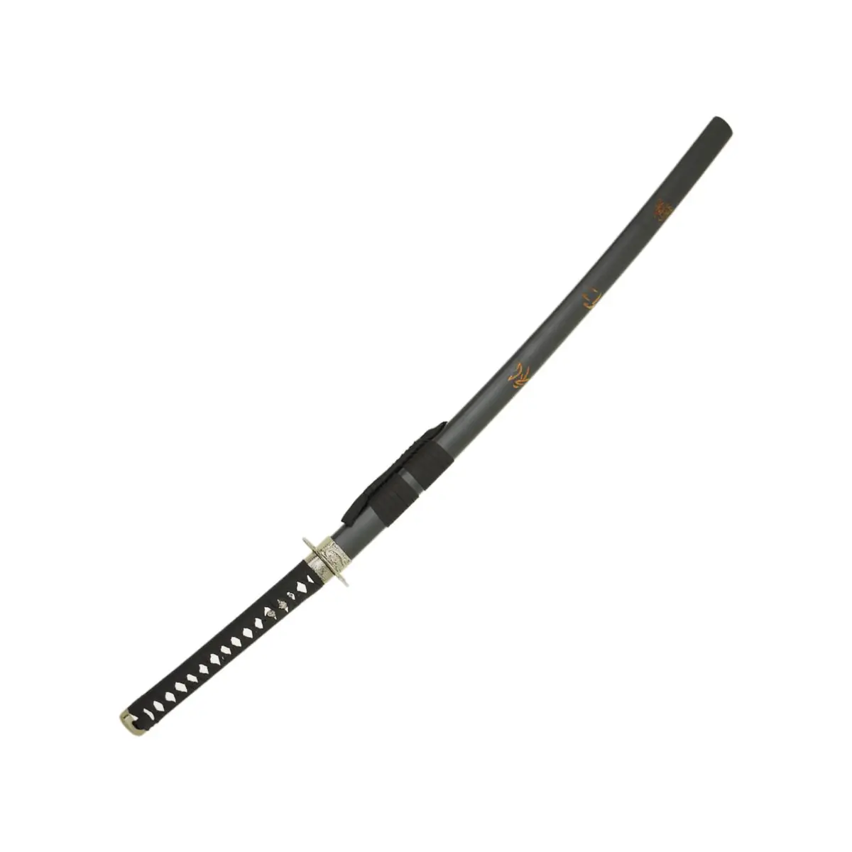 MASTER USA Hand Carved Katana Sword with Samurai Bushido Code on Scabbard, 1045 Steel, 41.5 Inches Overall - view 2