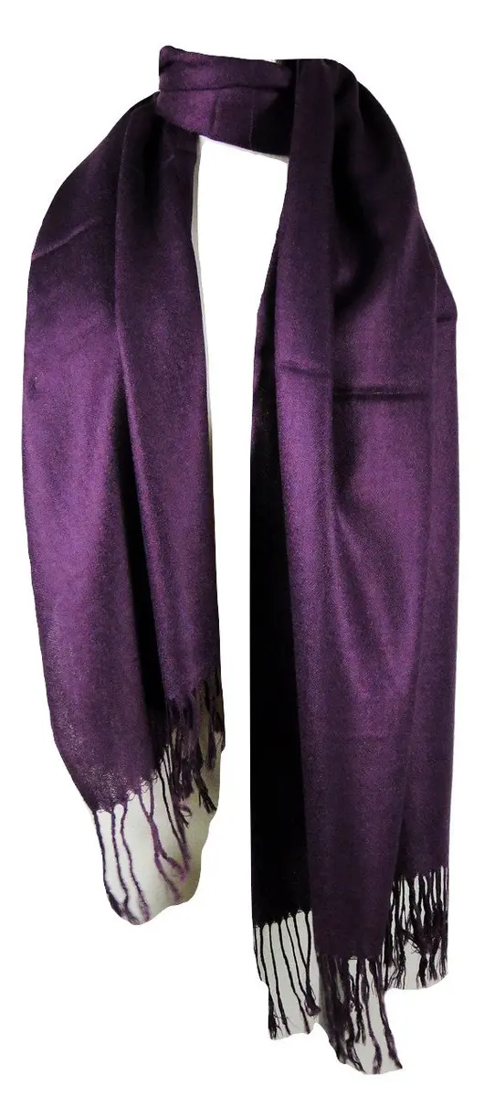 Tapp Collections Purple Pashmina Shawl Wrap Scarf | Lightweight & Super Soft (26" x 68") - main product image