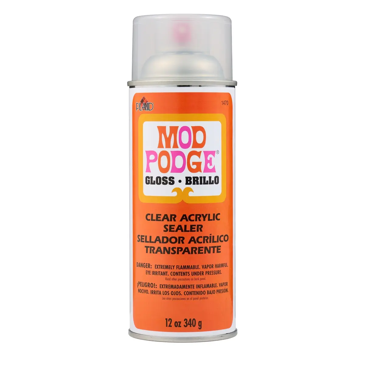 Mod Podge Gloss Clear Acrylic Sealer 12 oz | Crystal Clear, Quick Drying, Non-Yellowing - main product image