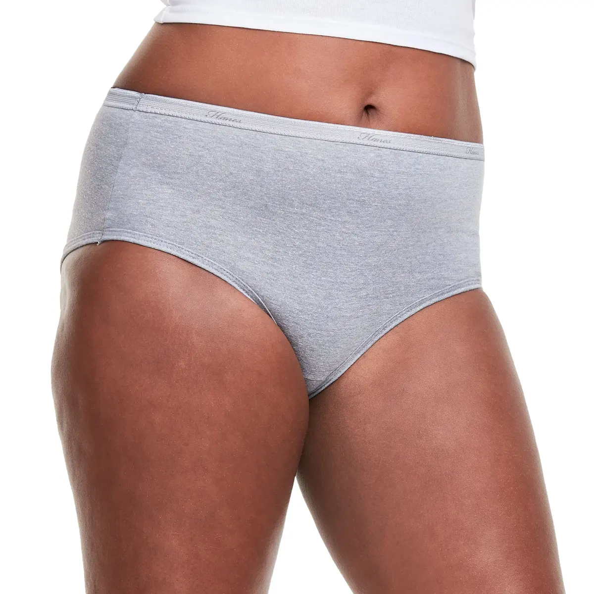 Hanes Women's Cotton Brief Panties 6-Pack, Size 10 | Moisture-Wicking Full Coverage - view 2