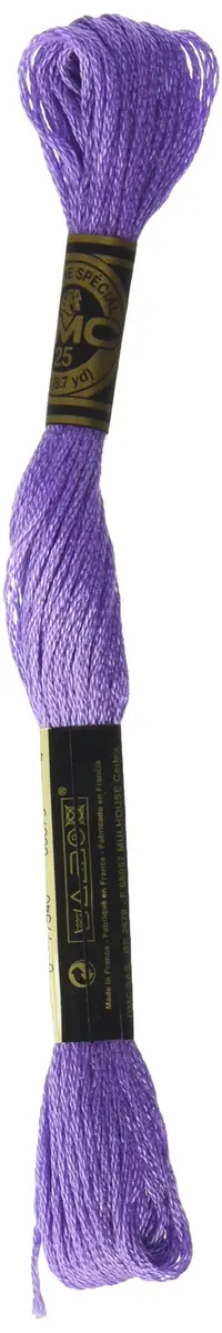 DMC Embroidery Cotton Floss Dark Lavender 8.7-Yard | Sheen & Fade Resistance (70-120 chars) - main product image